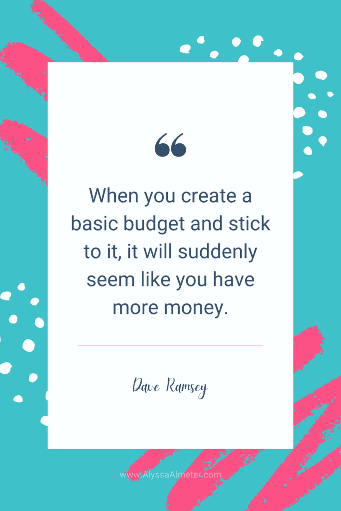 Dave Ramsey Budgeting Quote