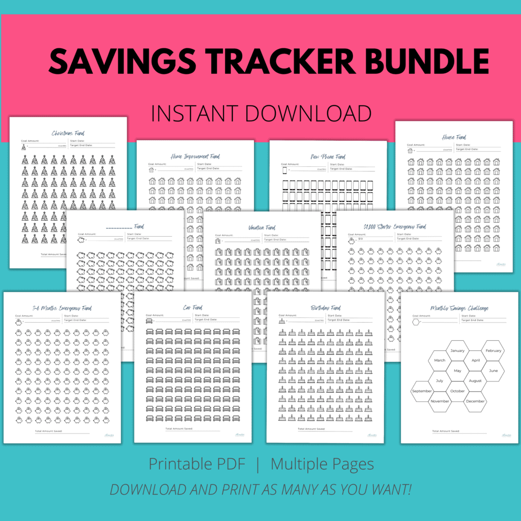 savings tracker bundle