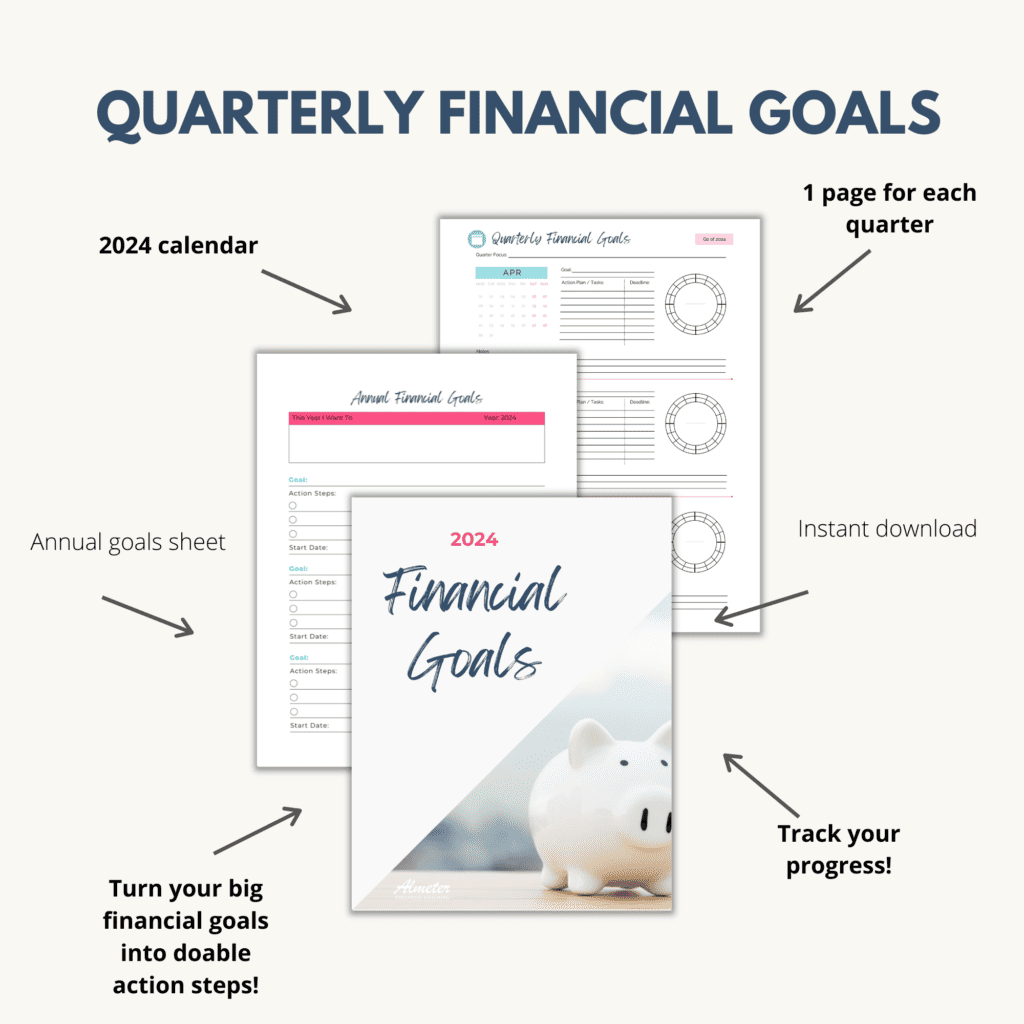 quarterly financial goals tracker