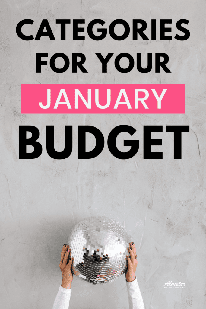 January Budget Categories