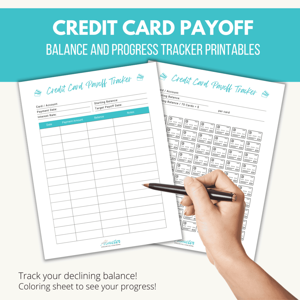 Credit card payoff tracker